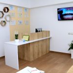 Reception area at Saranda Dental Center